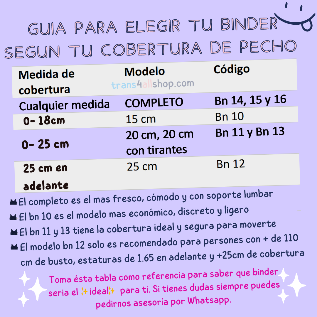 Binder 15 cm - faja para pecho