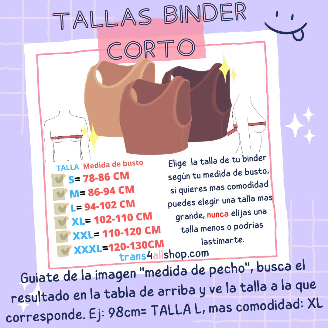 Binder corto sin ganchillos Reforzado